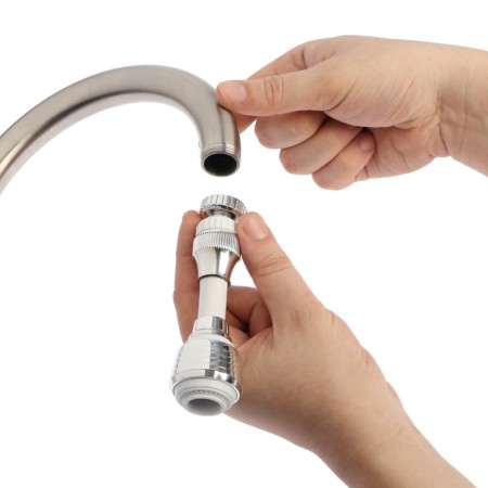 Zein Z3605, rotary, on a hinge, flexible, 2 modes, chrome/white-10