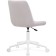 Computer chair Chester Metal/velor, white/milk 49x60x84 cm