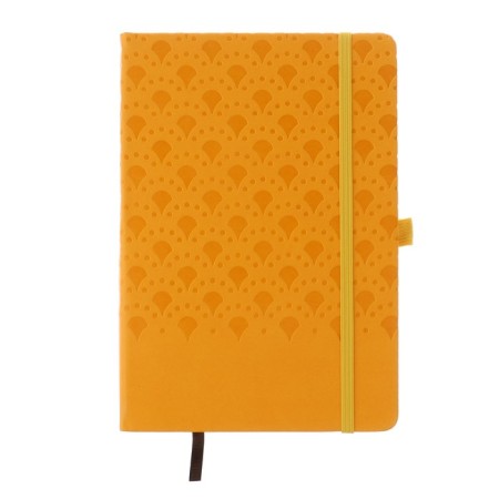 Diary of a low -up A5, 100 sheets in a cage, elastic band, leatherette cover, mix-6