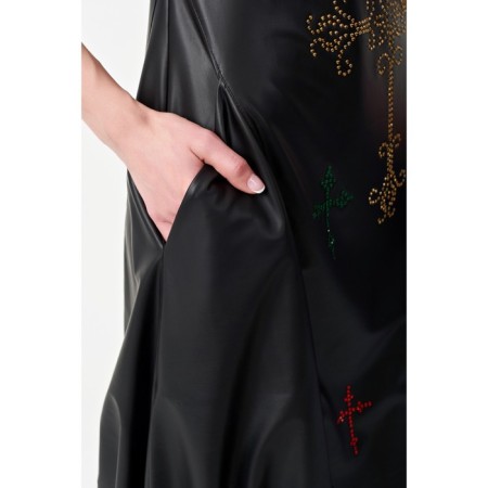 Women's dress, size 44, black color-1