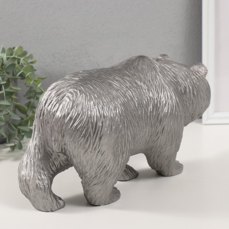Silver bear piggy bank 18.5 x 14 x 36 cm-3