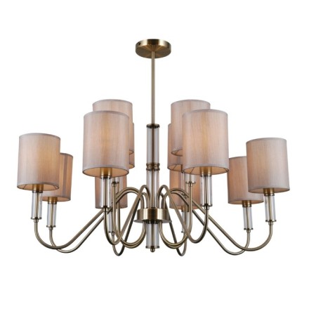 Ceiling light Gerhort G11098/12AB+CL GR, 12x40W, E14, 68x82x82 cm, bronze color-1