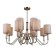 Ceiling light Gerhort G11098/12AB+CL GR, 12x40W, E14, 68x82x82 cm, bronze color