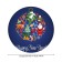 The tablecloth “New Year's ball”, round, oxford, elastic band, size 140x140 cm, diameter 105-120 cm