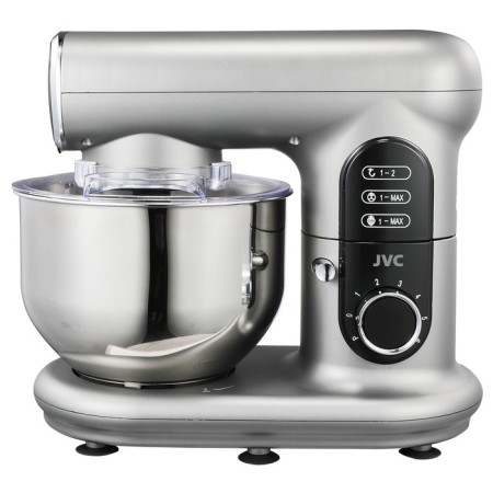 Mixer JVC JK-MX515, planetary, 1000 watts, 5 l, 6 speeds, 3 nozzles, silver