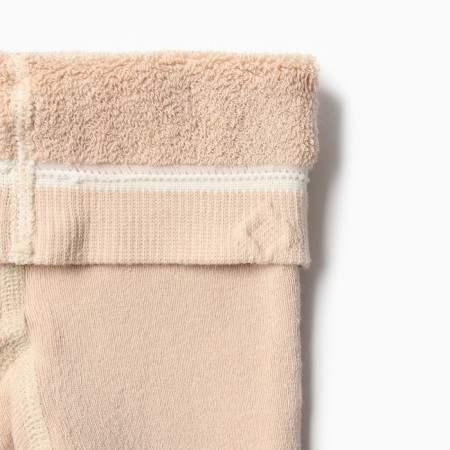 Pantyhose children's terry, beige color, height 104-110 cm-2