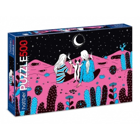 Puzzle Premium "reach heaven. Pink planet ", 500 elements