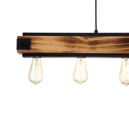 Suspended Indigo lamp, 10018/5p Black. 5x60W, E27, 900x90x115/1315 mm-2