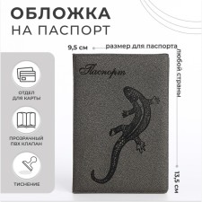 Passport cover, gray color