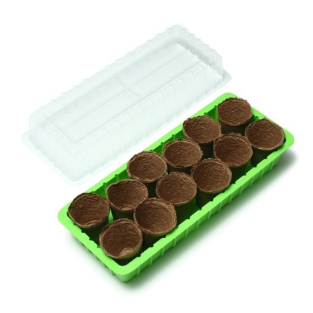 Mini-Penika: 36 × 13 × 12 cm, peat pot 6.5 × 6.5 cm, 12 pcs., Greengo-1