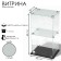 Desktop window, 1 shelf, 600 × 300 × 500, chipboard, glass color gray