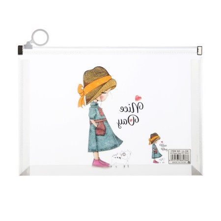 Lightning folder-convert format A5, 180MKR, with a pattern "Little Girl", mix-6