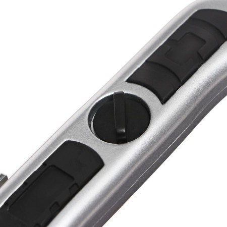 Universal trapezoidal knife 19mm, latch, metal case, zinc-ally, top-6