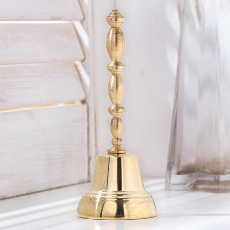Valdai bell "vertebra No. 4", polished, with a long handle, d = 48 mm-2