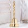 Valdai bell "vertebra No. 4", polished, with a long handle, d = 48 mm