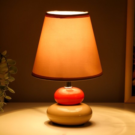 Board lamp 16878/1GR+RD E14 40W gray-red 16x16x25 cm Risalux-2