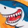 Beach towel "Shark", 130 × 150 cm, 100 % p/e