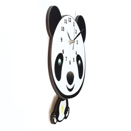 Watching clock, series: children's, "panda", with a pendulum, 22 x 26 cm-1
