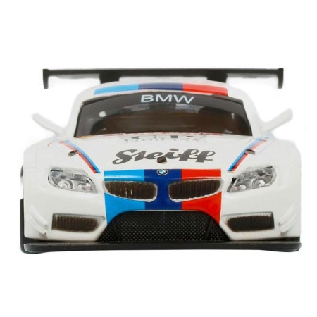 Metal machine BMW Z4 GT3 1:38, inertia, doors open, white color-6