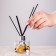 A set of fiber sticks for aromatic diffuser, 25x0.3 cm, 10 pieces, black