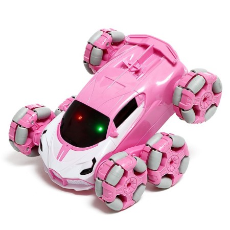 Radio controlled machine "Stuff", with a battery, smoke, pink color-6