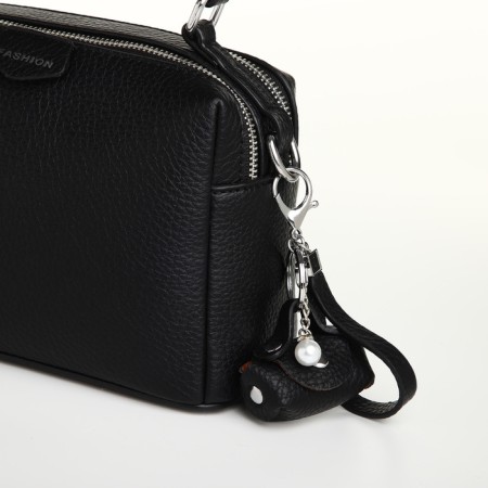 Women's bag, 23*14*10, 2 Otv on lightning, n/pocket, belt regulus, black-6