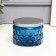 Bank for candles glass with a lid "Sot" blue 5x7x7 cm, mix