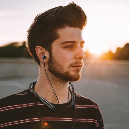 Hoco ES58 headphones, wireless, inserts, BT5.0, 200 mAh, microphone, black-3