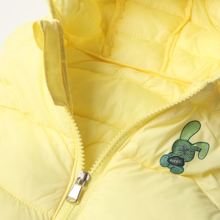 Warm vesty vest, yellow color, height 116-122 cm-2