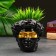 Kashpo - organizer "David's head, large" black, gold, 16 cm