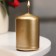 Candle - cylinder, 4x6 cm, 9 hours, gold