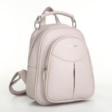 Women's backpack on lightning, beige color