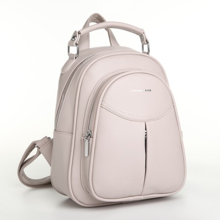 Women's backpack on lightning, beige color