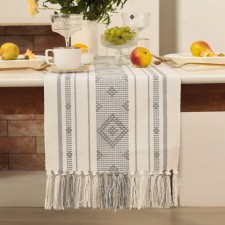 Ethel Skandi track Tsv. gray 38*150 cm, 50%cotton 50%linen