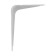 Bracket, 100x75x0.8 mm, metal, white, 1 pc.