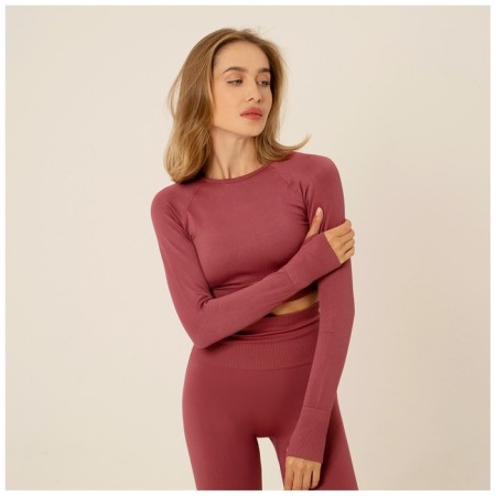 Sports top with long sleeve Sangh, p. S, powder color