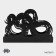 Magistro napkin "Snake", 14 × 4 × 9 cm, black color
