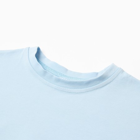 Children's Minaku T -shirt: Basic Line Kids, Blue Color, Height 92 cm-2