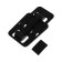 Luazon phone stand, folding, adjustable, rubber inserts, black