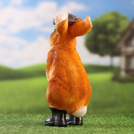 Garden figure "Gopher in boots" 11x10x27cm-2