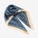 Women's scarf minku rr 70*70 cm, blue color
