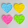 Puzzle "Heart", Mix colors