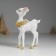 Polystone souvenir "Deer white with a bell" 10x5x15 cm