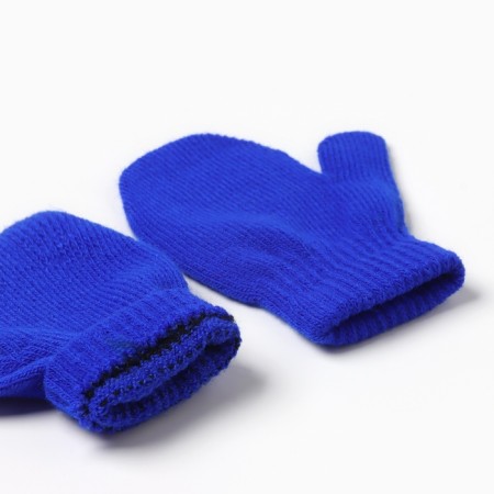 Baby mittens minku, Blue color, 12 cm-2