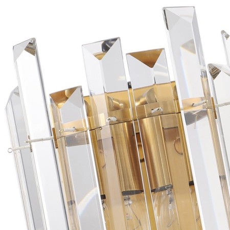 Lamp wall crystal Feeriya 2xe14 40w, size 20x11.7x27 cm, bronze color-1