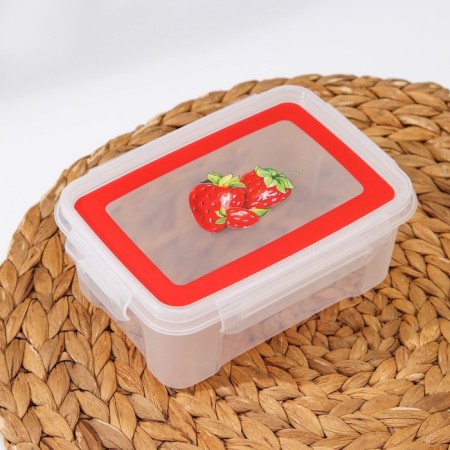 Food container “Lock Decor”, 750 ml, with a sealed lid, mix color-1