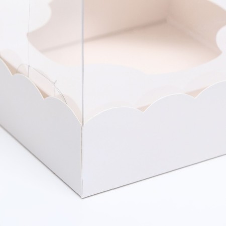 Packaging for confectionery with a lodge, white, 15 x 15 x 14 cm-2