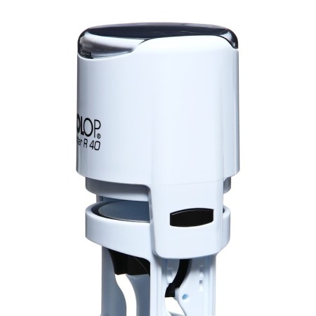 Equipment for round printing automatic Colop Printer R40, diameter 41.5 mm, with a lid, white body-4