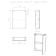 Bathroom Cabinet Mirror Iceberg Norm 50, 1 Mirror