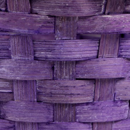 Wicker basket, D13 x H9.5/28cm, bamboo, light purple-4